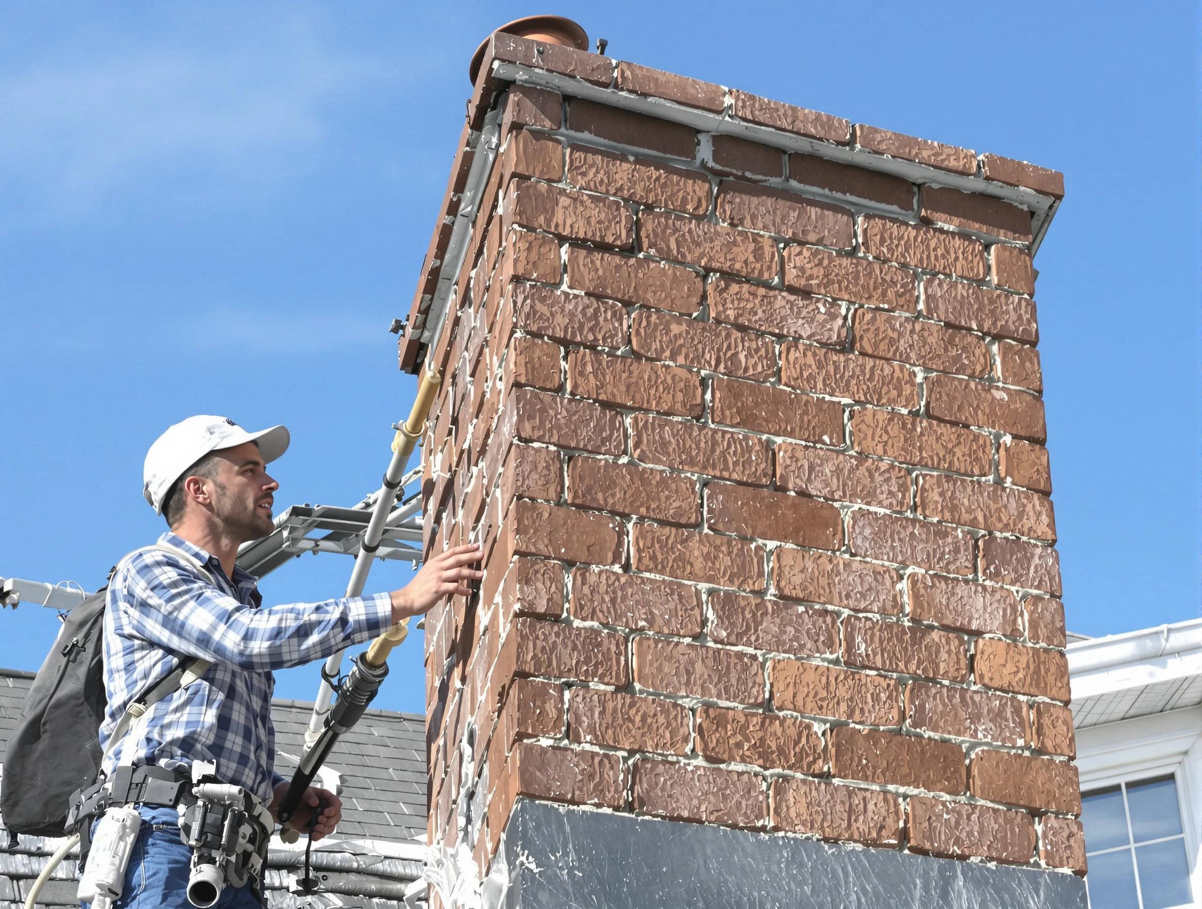 Brickwork for a chimney rebuild by Murrysville Chimney Sweep in Murrysville, PA