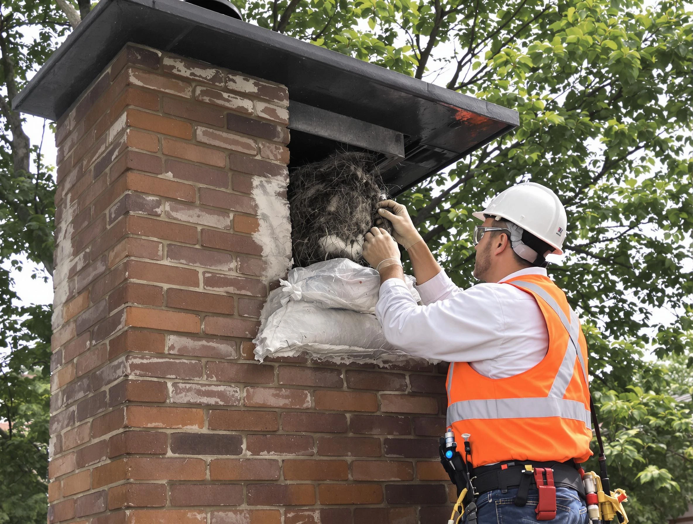 Humane removal of debris and animals by Murrysville Chimney Sweep in Murrysville, PA