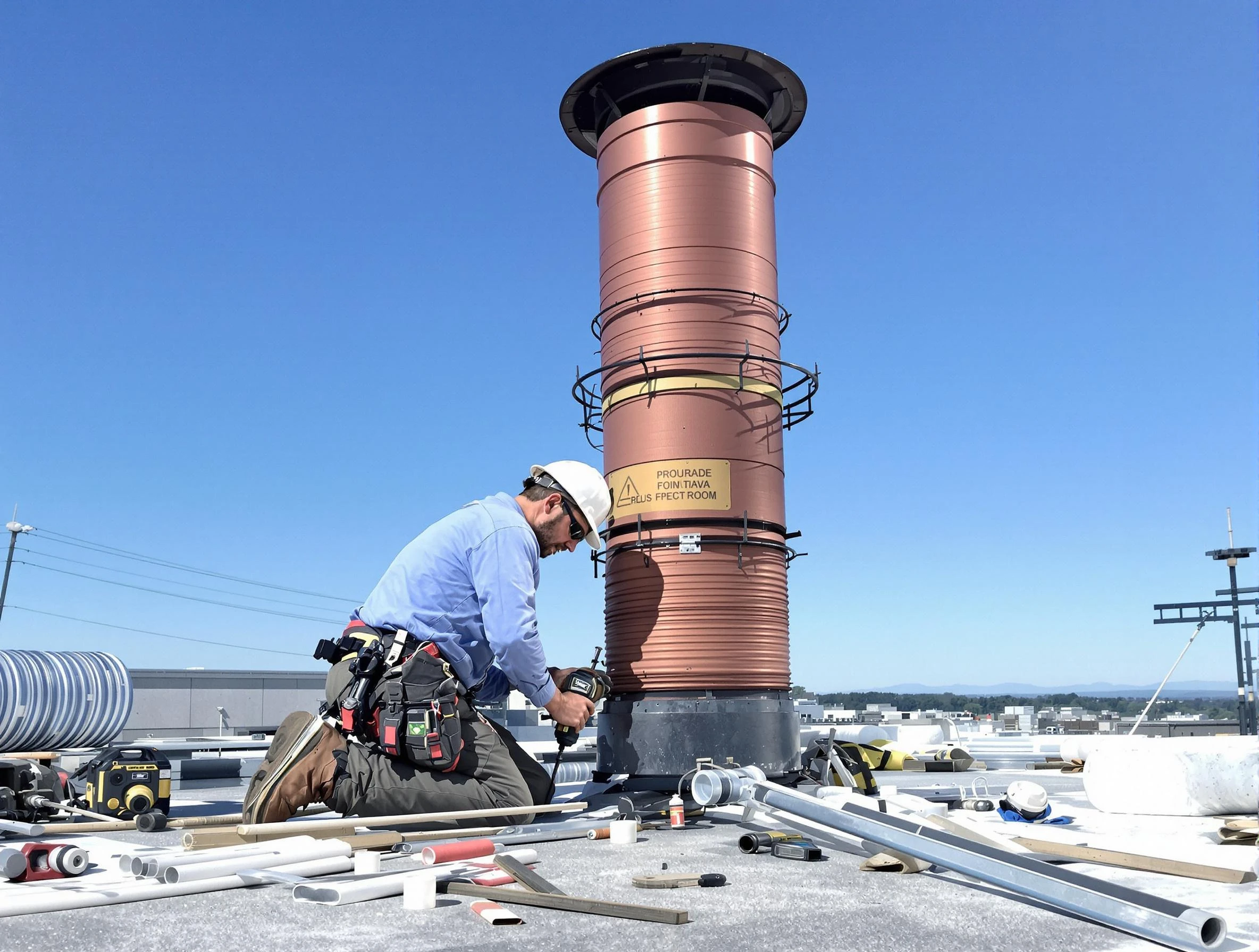 Installed chimney liner by Murrysville Chimney Sweep in Murrysville, PA