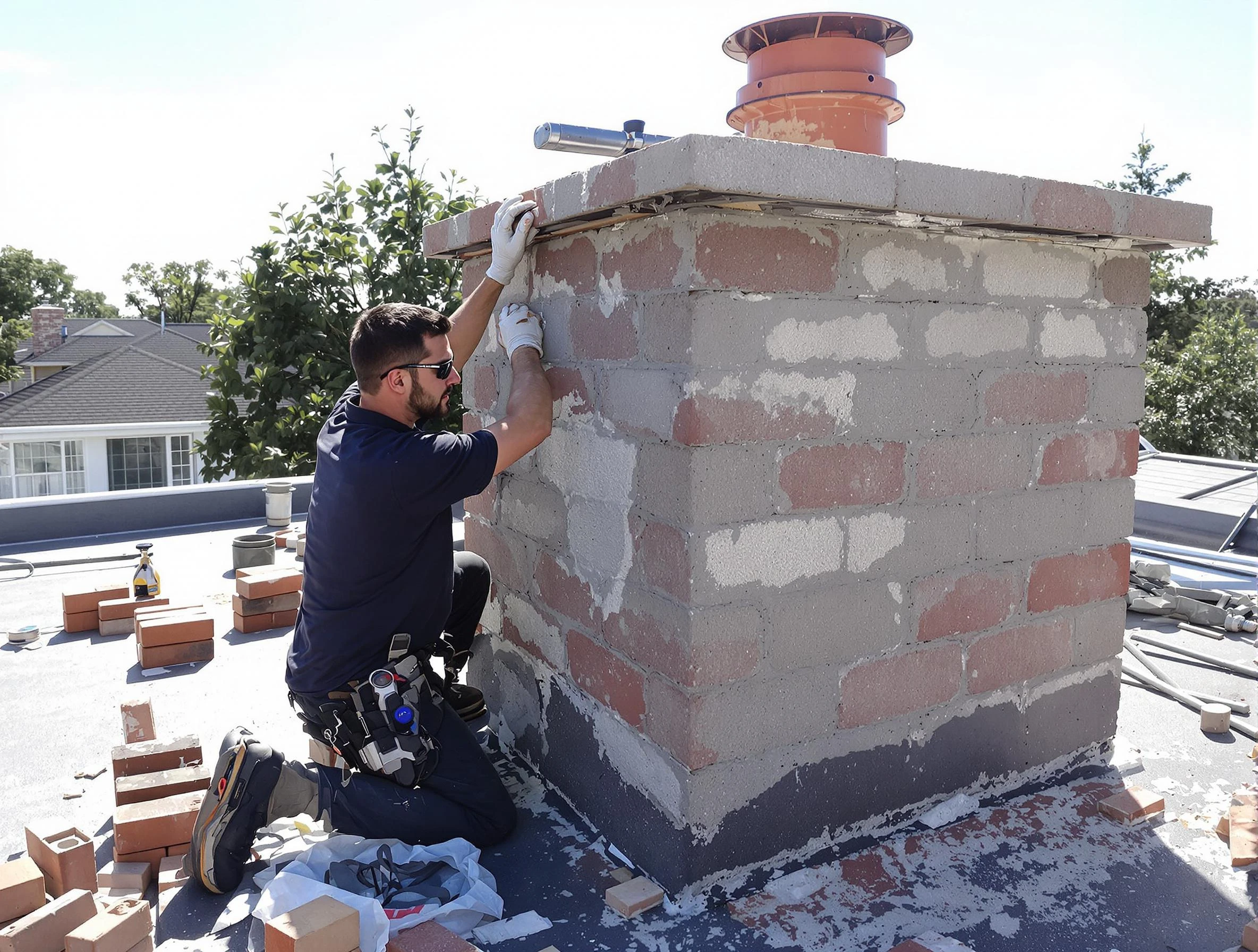 Advanced chimney repair process by Murrysville Chimney Sweep in Murrysville, PA