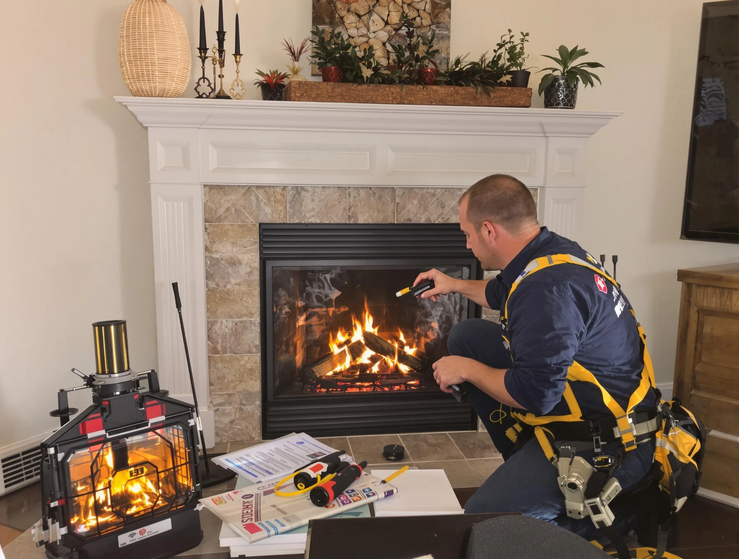 Safety-focused fireplace inspection by Murrysville Chimney Sweep in Murrysville, PA